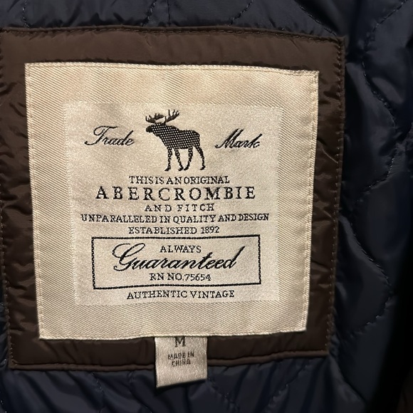 Abercrombie & Fitch Brown Hoodie Puffer Parka  Coat. M - Picture 5 of 7